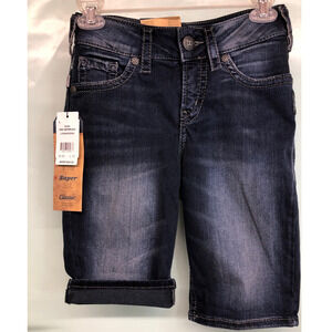 NWT Silver Jeans Suki Bermuda Shorts Size 25